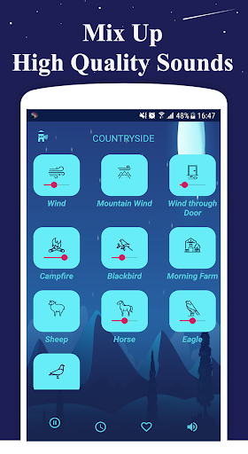 Sleep Sounds: Relax, Meditate - عکس برنامه موبایلی اندروید