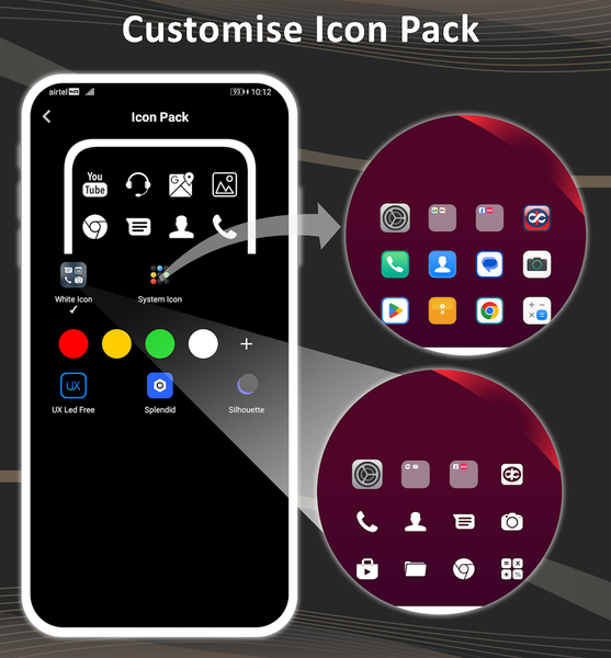 Dark Fusion Launcher - عکس برنامه موبایلی اندروید