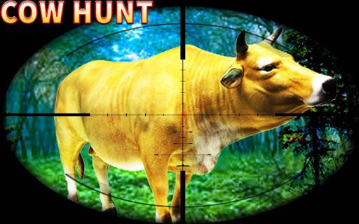 Jungle Cow Hunt : Cow Game - Gameplay image of android game