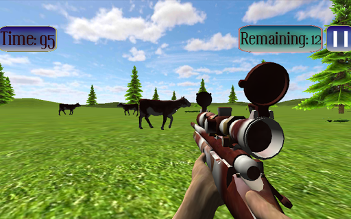 Jungle Cow Hunt : Cow Game - Gameplay image of android game