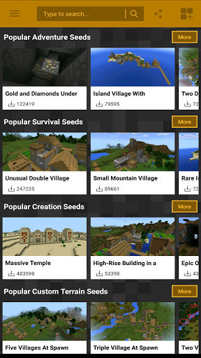 Seeds for Minecraft PE - عکس برنامه موبایلی اندروید