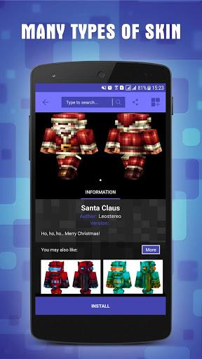 Skins for Minecraft PE - Image screenshot of android app