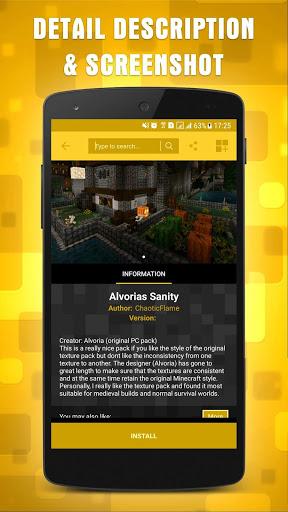 Resources Pack for Minecraft - Image screenshot of android app
