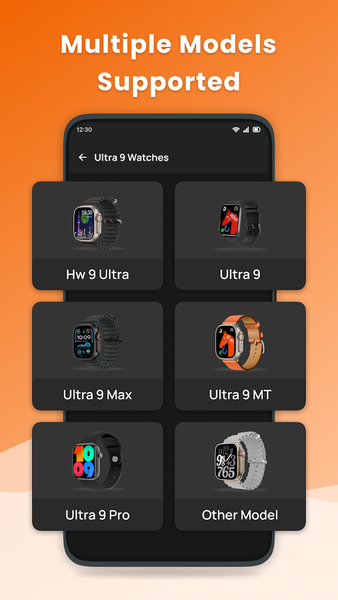 Ultra ۹ Smart Watch App - عکس برنامه موبایلی اندروید