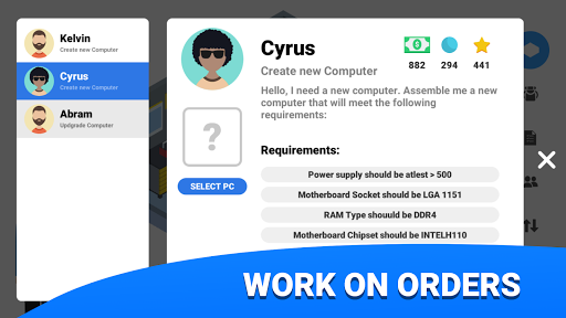 PC Creator: Building Simulator - Gameplay image of android game