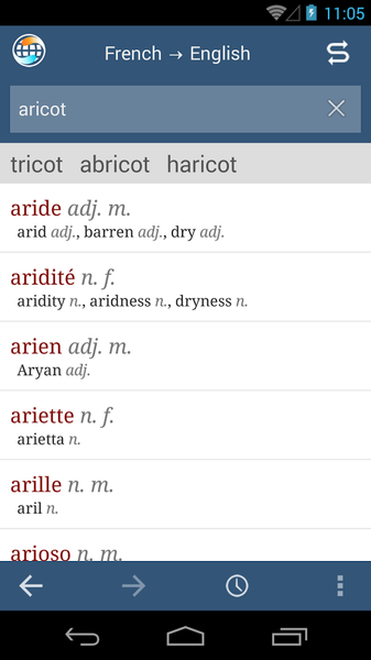 Ultralingua - Image screenshot of android app
