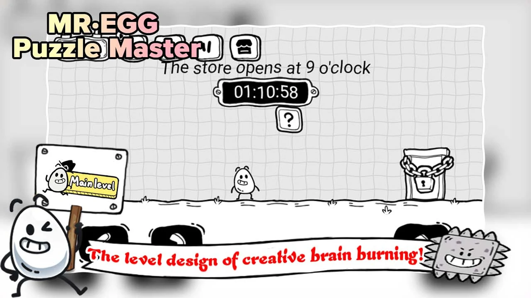 Mr Egg - Puzzle Master - Gameplay image of android game