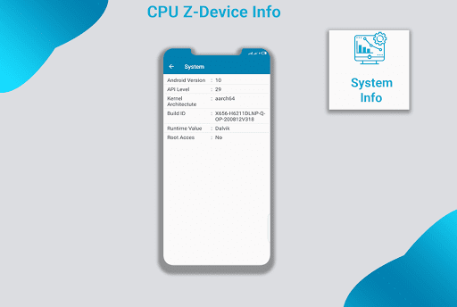 CPU-Z : Device info - Image screenshot of android app