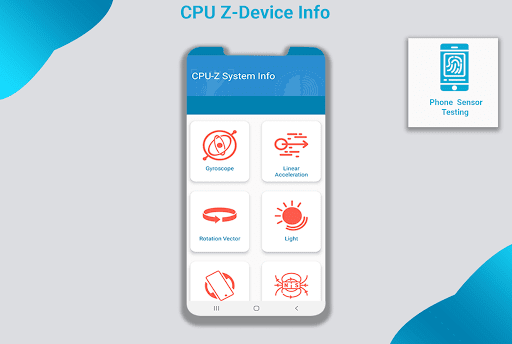 CPU-Z : Device info - Image screenshot of android app