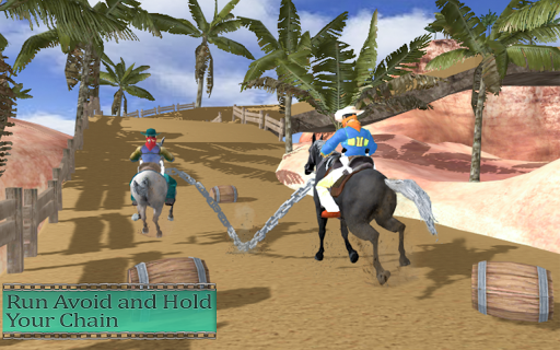 Chained Horse Racing Game-New Horse Derby Racing - Gameplay image of android game