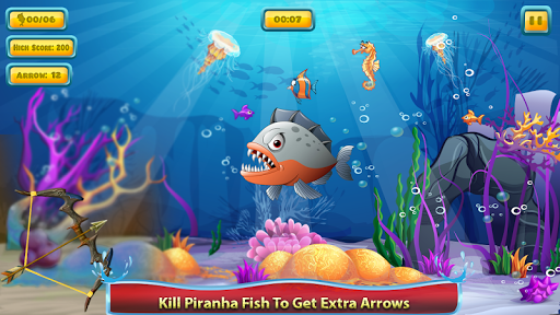 Fish Game Archery Hunting Game - Gameplay image of android game