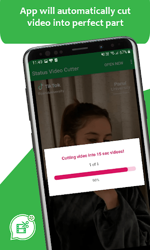 WhatsCut : Video Cut for Whatsapp, Story Splitter - Image screenshot of android app