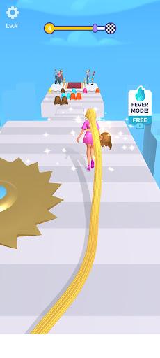 Hair Runner Challenge Run 3d - Gameplay image of android game