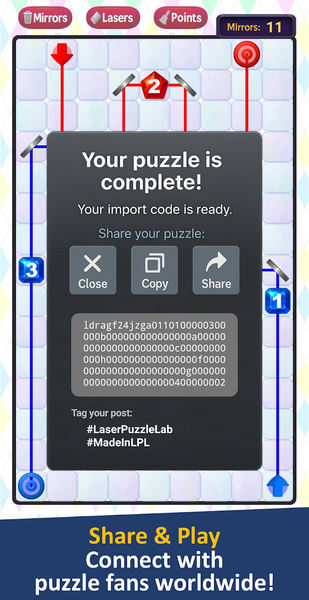 Laser Puzzle Lab - عکس بازی موبایلی اندروید
