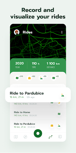 Cyclers: Bike Navigation & Map - عکس برنامه موبایلی اندروید