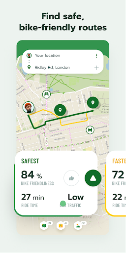 Cyclers: Bike Navigation & Map - Image screenshot of android app