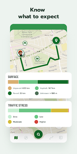 Cyclers: Bike Navigation & Map - عکس برنامه موبایلی اندروید