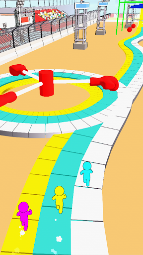 Stickman Race 3D - Gameplay image of android game