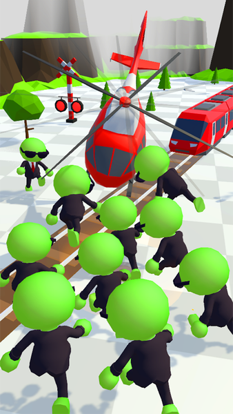 Train vs Zombies 3D - Gameplay image of android game