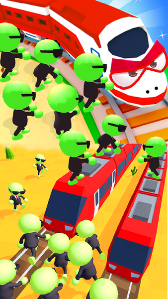 Train vs Zombies 3D - Gameplay image of android game