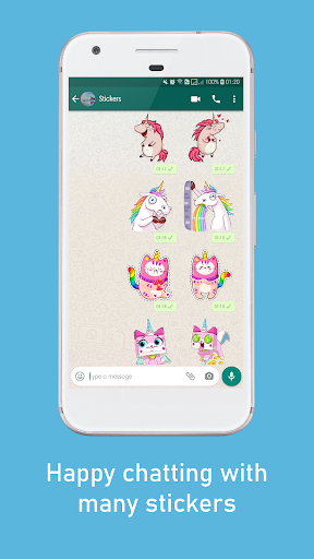 Unicorn WAStickerApps - Image screenshot of android app
