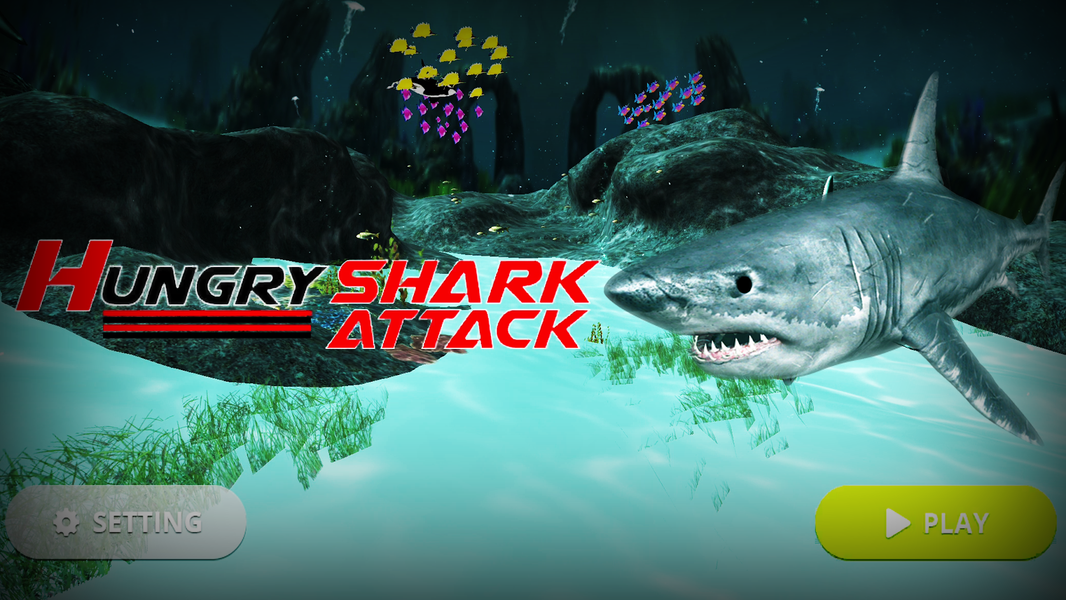 Killer Shark Attack: Fun Games - Gameplay image of android game