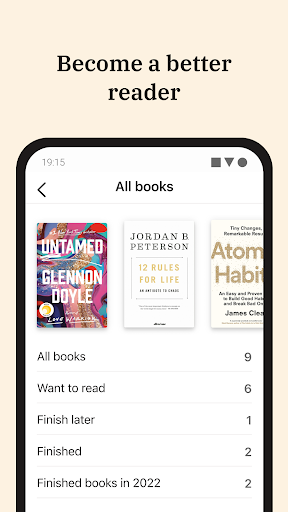 Basmo.Reading Tracker,Book Log - عکس برنامه موبایلی اندروید