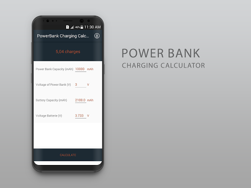 Power Bank Charging Calculator - عکس برنامه موبایلی اندروید