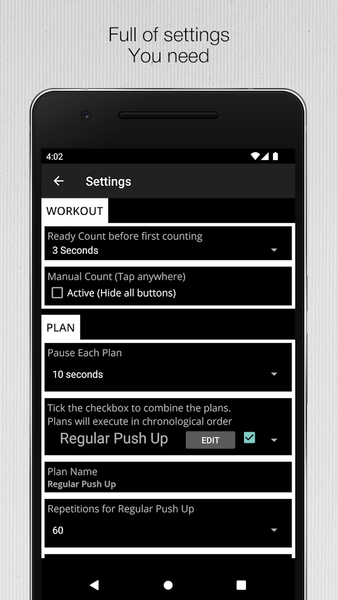 Counting Workout - عکس برنامه موبایلی اندروید