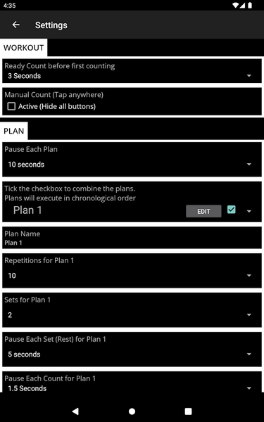 Counting Workout - عکس برنامه موبایلی اندروید