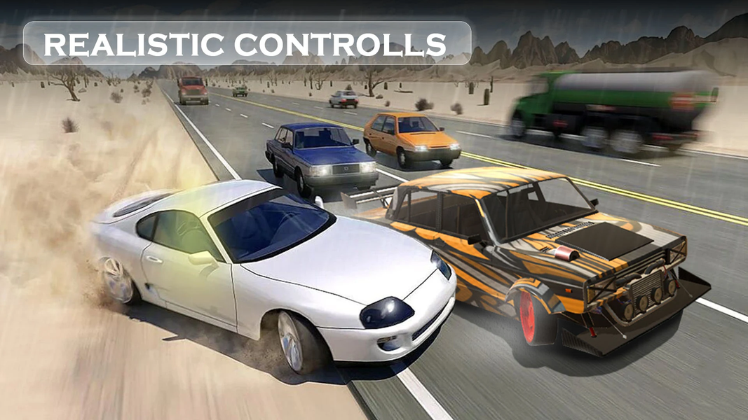 Arabic Traffic Racer - Gameplay image of android game