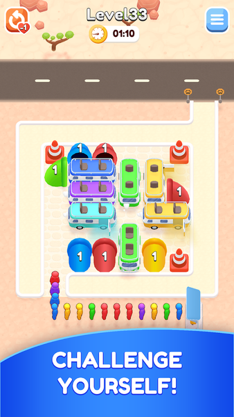 Bus Puzzle : Parking Jam - Gameplay image of android game