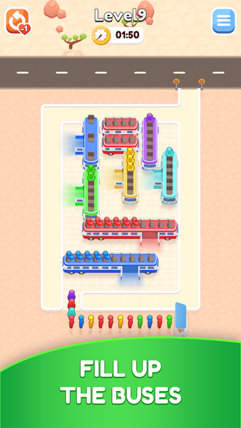 Bus Puzzle : Parking Jam - Gameplay image of android game