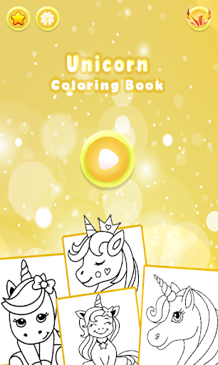 Unicorn Coloring Glitter Color - Image screenshot of android app