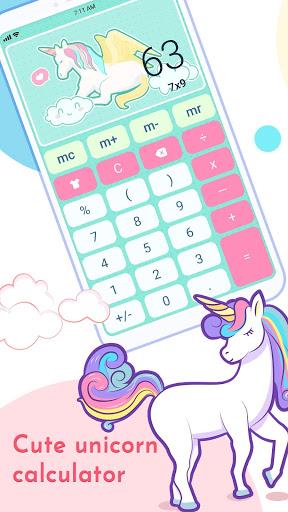Unicorn calculator - عکس برنامه موبایلی اندروید