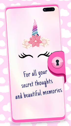 Unicorn Diary With Lock - عکس برنامه موبایلی اندروید