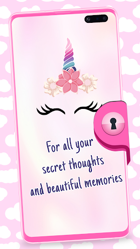 Unicorn Diary With Lock - Image screenshot of android app