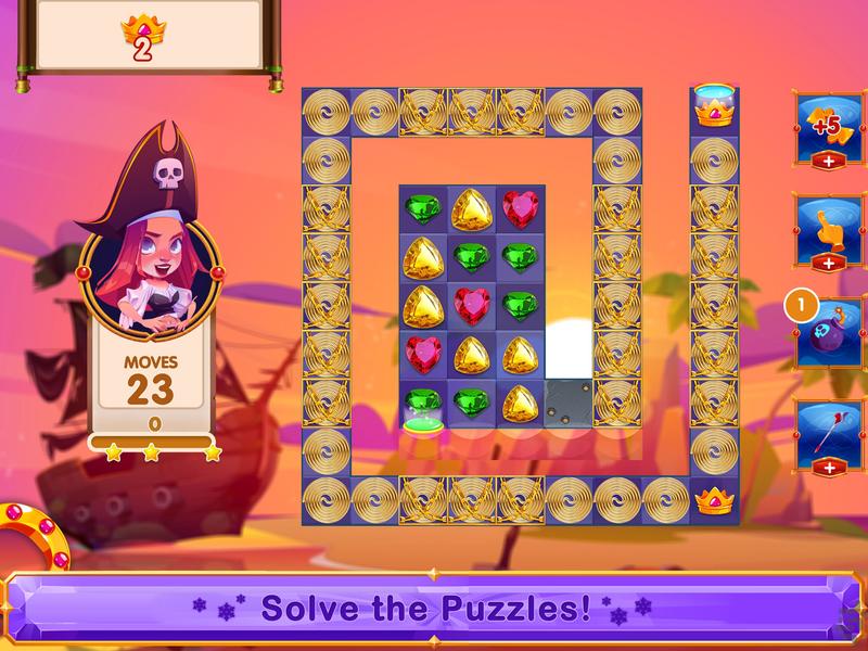 Pirate Gems - Gameplay image of android game