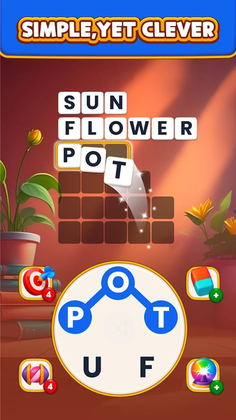 Word Tangle: Chain Words - Gameplay image of android game