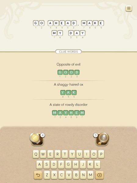 Logicross: Crossword Puzzle - Gameplay image of android game