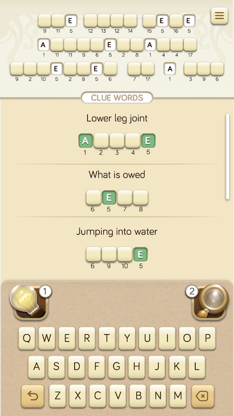 Logicross: Crossword Puzzle - Gameplay image of android game