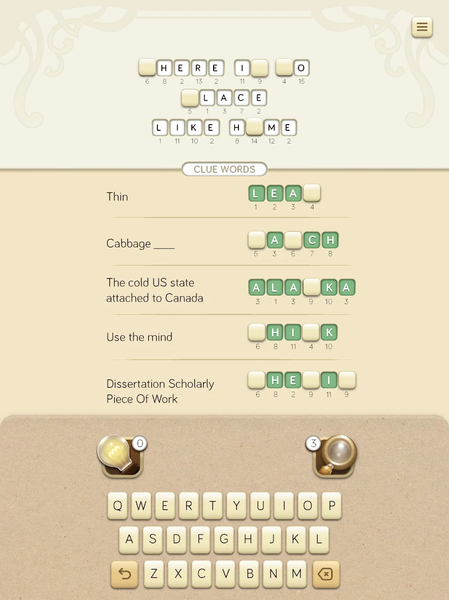 Logicross: Crossword Puzzle - Gameplay image of android game