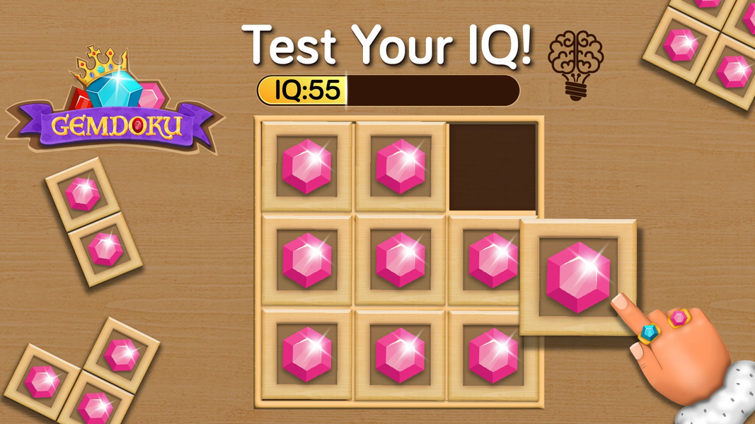 Gemdoku: Wood Block Puzzle - Gameplay image of android game