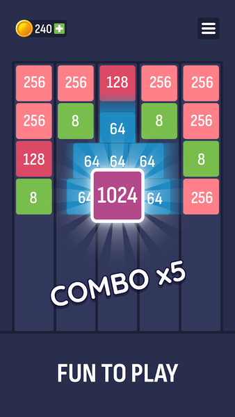 X۲ Puzzle: Number Merge ۲۰۴۸ - عکس بازی موبایلی اندروید