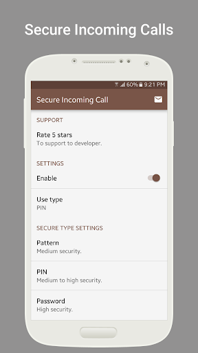 Secure Incoming Call Lock, Call Secure FREE - Image screenshot of android app