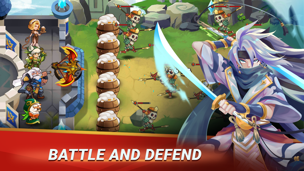 Castle Defender Premium - Gameplay image of android game