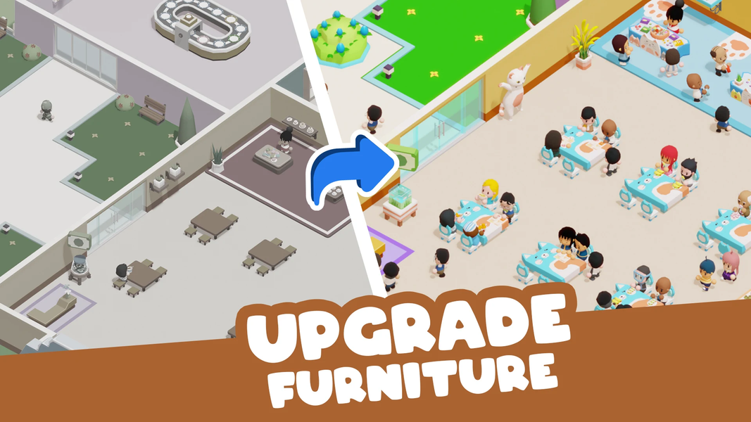 Mini Restaurant: Idle Tycoon - عکس برنامه موبایلی اندروید