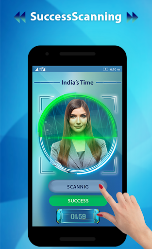 Face Screen Lock Prank - Image screenshot of android app