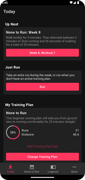 None to Run: Beginner, ۵K, ۱۰K - عکس برنامه موبایلی اندروید
