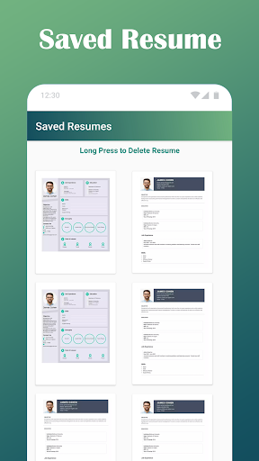 Resume Maker CV Maker - عکس برنامه موبایلی اندروید